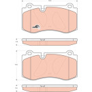 Bremsklötze VA | MERCEDES W211,W221,R230 05 | GDB1733