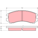 Bremsklötze VA | NISSAN Sunny,SUZUKI Swift 86 | GDB731
