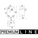MAHLE Stellelement, Mischklappe | AA 71 000P