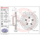 Bremsscheibe VA re PORSCHE PRIME LINE - UV Coated 09.D931.11