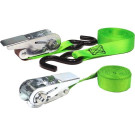 T-90046 Jumbo Zurrgurtset 2er 4m mit Ratsche S-Haken 400kg