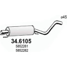Mittelschalldämpfer | OPEL Astra G 98 | 34.6105