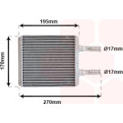 VAN WEZEL Wärmetauscher, Innenraumheizung 82006061