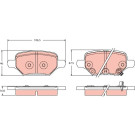Bremsbelagsatz, Scheibenbremse | CHEVROLET Trax,OPEL 12 | GDB2406