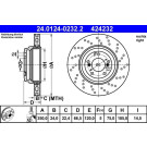 Bremsscheibe | 24.0124-0232.2