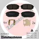ZIMMERMANN Bremsbelagsatz, Scheibenbremse | 26493.175.2