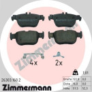 ZIMMERMANN Bremsbelagsatz, Scheibenbremse | 26303.160.2