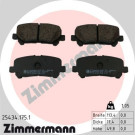 ZIMMERMANN Bremsbelagsatz, Scheibenbremse | 25434.175.1