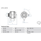 Lichtmaschine | RENAULT Megane | 0 986 080 710