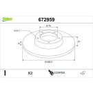 VALEO Bremsscheibe | 672959