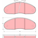 Bremsbelagsatz Renault P. Trafic 2.0-2.5D 4X4 86-01 | GDB827