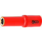 BGS VDE-Steckschlüssel-Einsatz Sechskant | Antrieb Innenvierkant 12,5 mm (1/2"""") | SW 12 mm | 72062