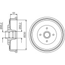 Bremstrommel | SEAT,VW | 0 986 477 178