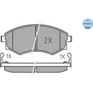 Bremsbelagsatz Hyundai P. Elantra/Lantra/Matrix/Sonata 1,5-2,0 16V 93-10 Mit Sensor | 025 217 2517/W