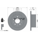 TEXTAR Bremsscheibe | 92116100