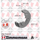 ZIMMERMANN Bremstrommel | 250.1749.20