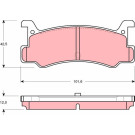 Bremsklötze HA | DAIHATSU Charade,MAZDA 323,MX-3 86 | GDB375