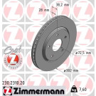 ZIMMERMANN Bremsscheibe | 230.2310.20