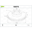 VALEO Bremsscheibe 186576 VALEO Bremsscheibe 186576