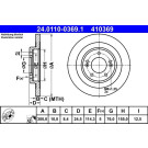 Bremsscheibe Hyundai T. I40 1.6-2.0 Gdi 11 | 24.0110-0369.1