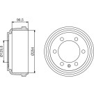 Bremstrommel | IVECO Daily 2 89-09 | 0 986 477 218