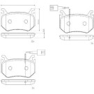 BREMBO Bremsklötze HA | ALFA Giulia 15 | P 23 184