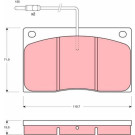 Bremsbelagsatz Renault P. /T. Meister | GDB443