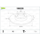 VALEO Bremsscheibe 186228 VALEO Bremsscheibe 186228