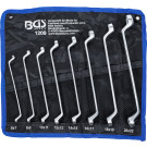 BGS Doppel-Ringschlüssel-Satz | gekröpft | SW 6 x 7 - 20 x 22 mm | 8-tlg | 1209