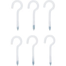 BGS Schraubhaken-Sortiment weiß kunststoffummantelt 60 mm 6-tlg BGS Do it yourself 88181