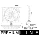MAHLE Lüfter, Motorkühlung | CFF 549 000P