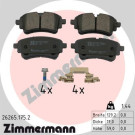 ZIMMERMANN Bremsbelagsatz, Scheibenbremse | 26265.175.2