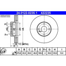 Bremsscheibe | 24.0122-0235.1
