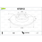 VALEO Bremsscheibe 672512