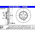 Bremsscheibe Ford P. Mondeo 1.5-2.0 Tdci 14 | 24.0128-0286.1