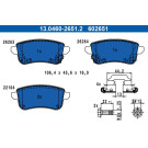BREMSBELAGSATZ, SCHEIBENBREMSE | 13.0460-2651.2