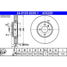 Bremsscheibe | 24.0125-0220.1