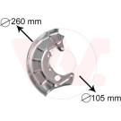 VAN WEZEL Spritzblech, Bremsscheibe | 5880372