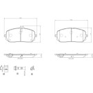 P 50 152 Bremsbelagsatz, Scheibenbremse PRIME LINE