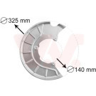 VAN WEZEL Spritzblech, Bremsscheibe | 7622372