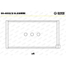 GLYCO Pleuellager 01-4112/2 0.25mm