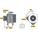 Lichtmaschine | Renault Kangoo | 0 986 045 241