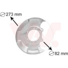 VAN WEZEL Spritzblech, Bremsscheibe | 5810371