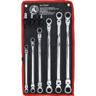 BGS Doppel-Ratschen-Gelenkschlüssel-Satz | SW 8 - 19 mm | 10-tlg | 91541