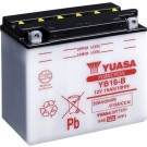 Yuasa Motorradbatterie TROCKEN | Offen ohne Säure | YB16-B