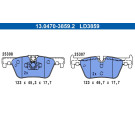 Bremsbelagsatz Bmw T. 1/2/3/4 10- Keramik | 13.0470-3859.2