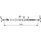 Handbremsseil li | NISSAN Pick-Up | 1987482343