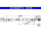Bremsschlauch | 83.7838-0377.3