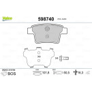 VALEO Bremsbeläge 598740