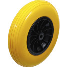 BGS Schubkarrenrad PU, gelb/schwarz 400 mm BGS Do it yourself 80657